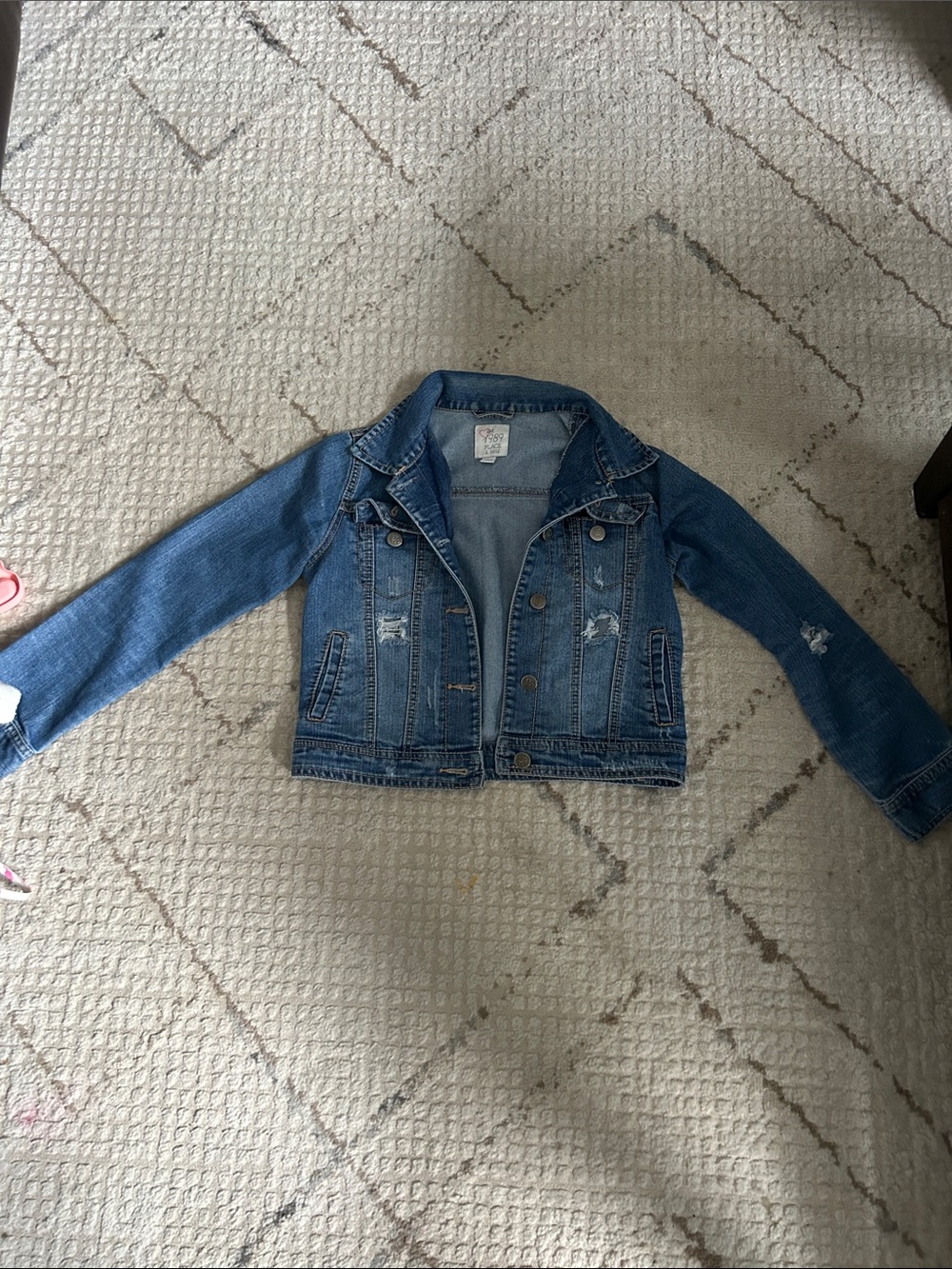 1989 Place Blue Distressed Kids Denim Jacket